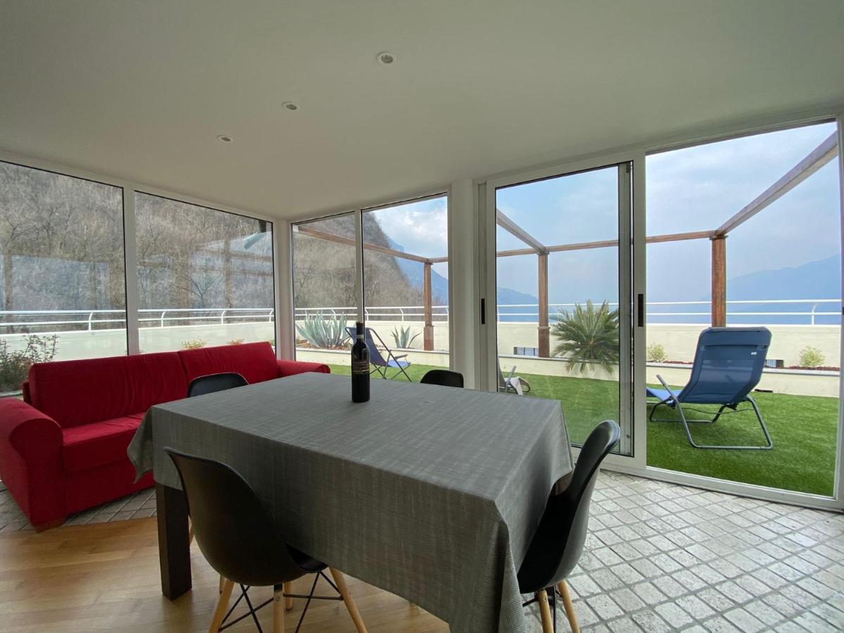 Attico With Big Terrace In Residence With Pool Valbrona Exterior photo