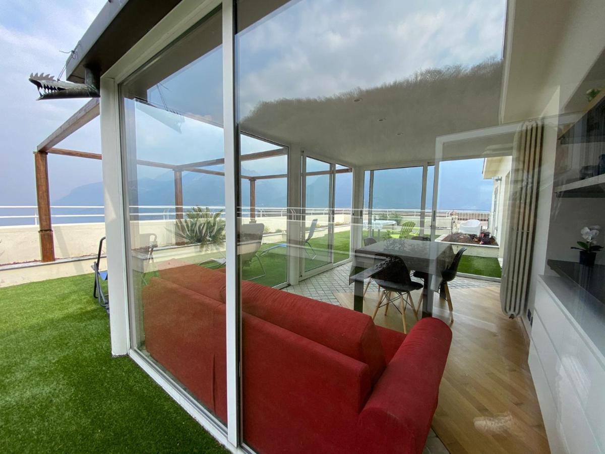 Attico With Big Terrace In Residence With Pool Valbrona Exterior photo