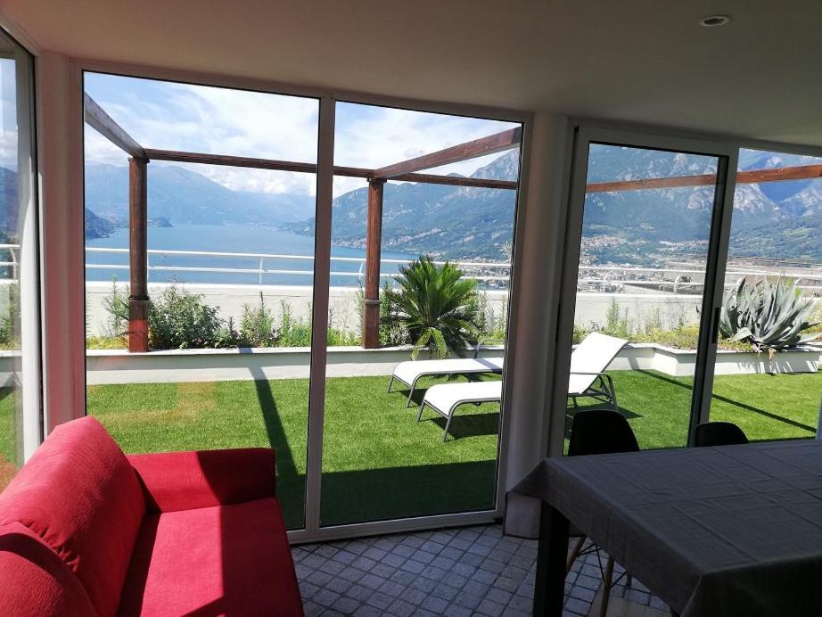 Attico With Big Terrace In Residence With Pool Valbrona Exterior photo